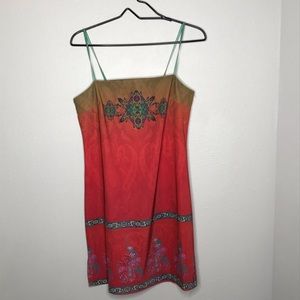 Rampage Spaghetti strap bohemian style sun dress.